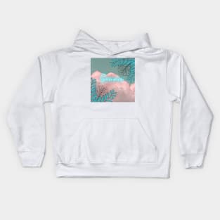 Summer Clouds Neon Design Kids Hoodie